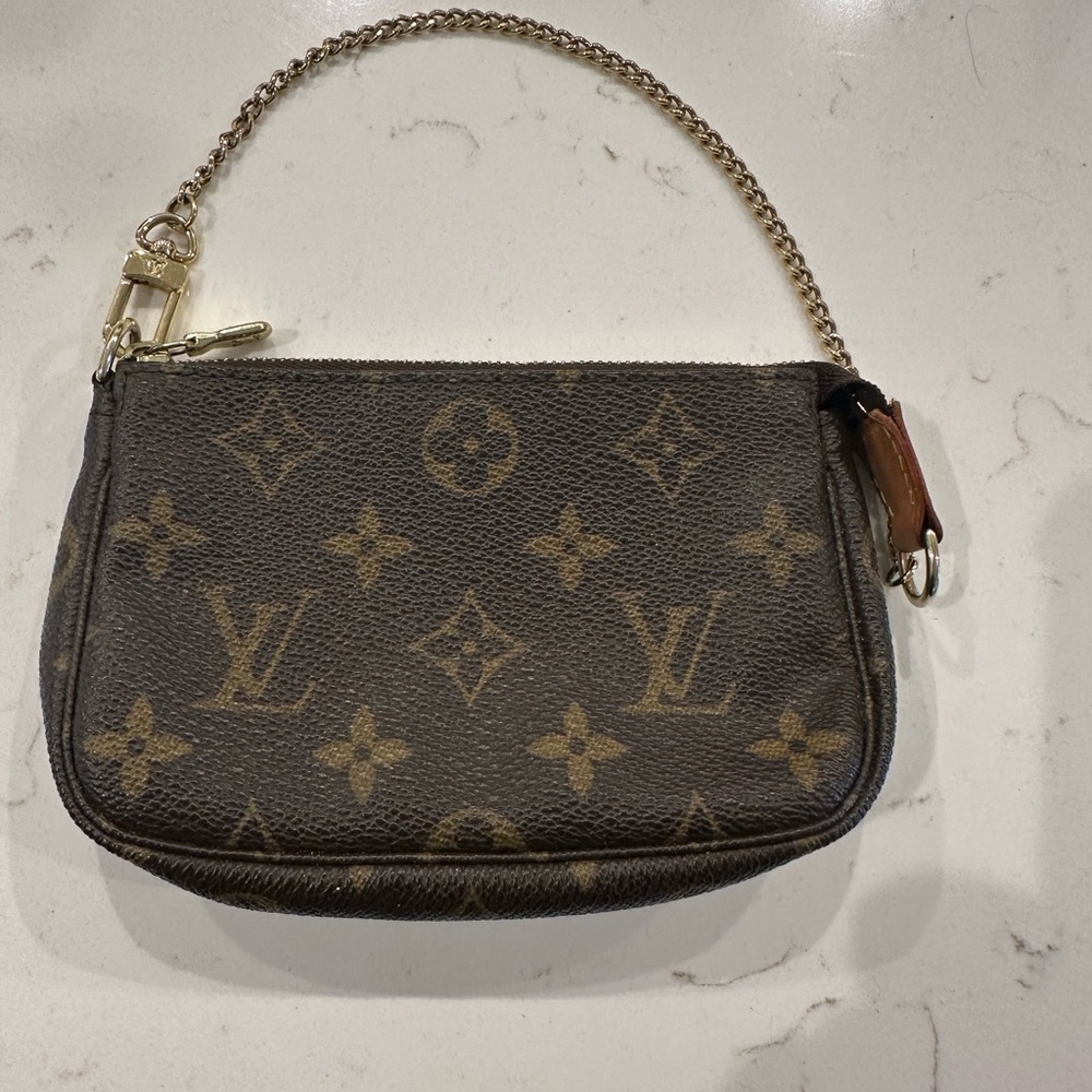 Louis Vuitton Dark Brown Monogram Wristlet